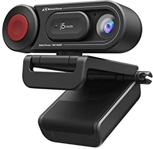 j5create 1080P Dual Mode Webcam&Dokumentenkamera mit automatischem&manuellem Fokus, magnetische Sichtschutzabdeckung für PC/Laptops|für Live Streaming/Videoanrufe/Online Meetings/Online Kurse (JVU250)
