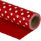 WRAPAHOLIC Wendbares Geschenkpapier – Mini-Rolle – 43 cm x 90 cm – Rot und gepunktetes Design für Geburtstag, Urlaub, Hochzeit, Babyparty