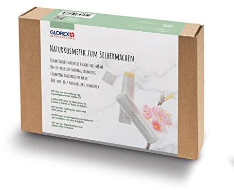 GLOREX 6 1602 401 - Naturkosmetik-Komplettset, Box zur Herstellung von Lippenbalsam mit pflegendem Jojoba- und Kokos-Öl