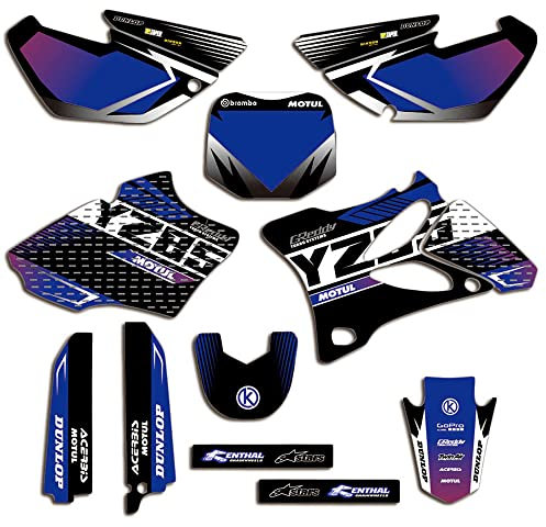 ENARUI Pegatinas Adhesivos Compatibles con 2002-2014 Ya-ma-ha YZ 85 YZ85 y Número Personalizado Gratuito