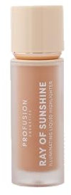 Profusion Cosmetics Ray of Sunshine Liquid Highlighter - Infused with Vitamin A & E for Subtle Luminosity, Long-Lasting Makeup Essentials for Effortless Beauty - Golden Hour