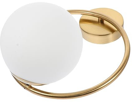 DOITOOL LED-Wandleuchte Wandleuchte Wandhalterung Innenleuchte Goldfarbene Pendelleuchte Innenwandleuchten Badezimmer-Waschtischbeleuchtung Led-Leuchten Wand-Schlafzimmer-Lampe LED-Leuchte