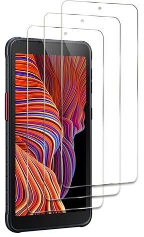 3 Piezas Protector de Pantalla para Samsung Galaxy Xcover 5, Ultra HD Cristal Templado, 9H Dureza, Anti Arañazos, Sin Burbujas, Antihuellas, Ultra Resistente