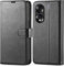 KP TECHNOLOGY Honor 70 Case, Honor 70 Leather Case, Honor 70 5G Book Flip Leather Wallet Cover with Card Slots for Honor 70 5G (BLACK)