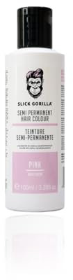 Slick Gorilla Tinte de cabello rosa semipermanente vegano y libre de crueldad animal (100 ml, rosa)