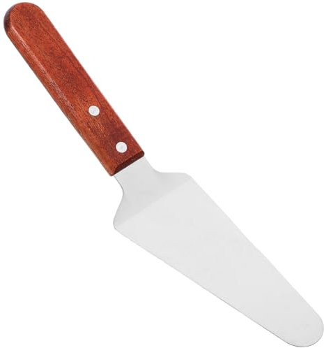 Garneck Kuchenschaufel Pfannkuchen Teig Spachtel Pizza-server Grillspatel Tortenspatel Kuchenschneider-server Dreieckig Grillflosse Pizzaspatel Kuchenkruste Bbq-grills Backschaufel Bambus