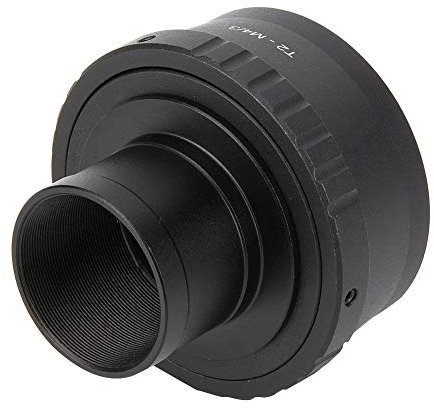 T2 M4/3 Metall-Teleskop-Montage-Adapterring für M4/3-Kamera, 1,25-Zoll-Okularhalterung, Tragbar, Leicht, aus Aluminiumlegierung, Schwarz