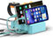 KFD 70W 5-Port-USB-Multi-Ladestation Ladegerät für Samsung Galaxy Tab A9+ A9 128 Go Wi-Fi S9 FE 10.9 S6 Lite AI-Android-Tablet, iPad mini A17 Pro 55W USB C PD/PPS Schnellladung mehrfach Ladestation