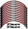 BYLKFC Adesivi per Ruote Adesivi per Cerchi Moto per Yamaha TMAX T-Max 500 530 560 TMAX500 TMAX530 TMAX560 Decalcomanie per Cerchi Strisce Fluorescenti per Cerchioni(Colore 3)