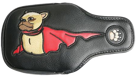 Cover for Drivers, Cover for Waterproof Golf Putter with Magnetic Closure, Golf Testa Golf Bulldog Putter Hammer Protection Suitable for Putter Centre Shift Mallet