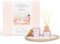 French Connection Marshmallow Home Fragrance Gift Set | Scented Candle & Reed Diffuser with Wooden Plate & Pebbles | Luxury Aromatherapy Set | (Small)