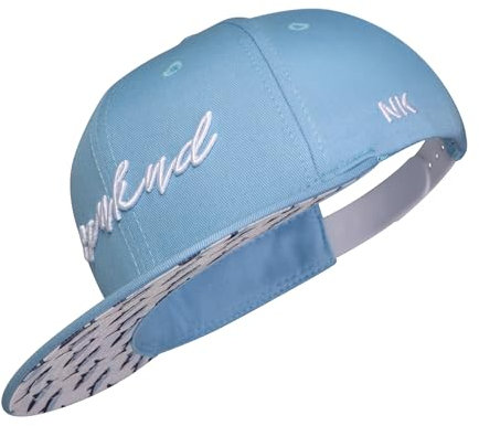 Nebelkind Snapback-Cap Kinderkappe Kooperationskappe x Ozeankind Einheitsgröße OneSize Größenverstellbar Unisex Basecap trendig Streetwear Style Baseball-Kappe mit geradem Schirm (Hellblau)