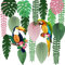 YBwanli Decoraciones para fiestas, decoracion cumpleaños, Tema de jungla tropical, decoracion hawaiana fiesta, Decoraciones de fiesta reutilizables de papel, Combinación perfecta con la naturaleza.