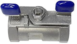 1/2 3/4 1 1-1/4 2 einteiliges Niederdruck-Kugelhahn 304 Edelstahl-Kugelhahn 1 Stück(3/8)