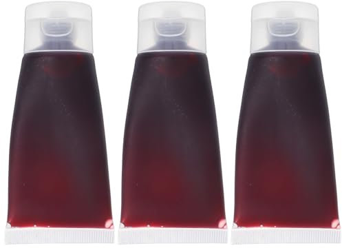 COOLHIYA 3 faux sang : Kit de maquillage d'Halloween – Sang épais réaliste de 30 ml pour cosplay de vampire – Accessoires de farces pour décorations de fête