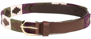 Rydale Leather Polo Belt Unisex Trouser Belt Mens, Ladies Equestrian Country Embroidered Accessory