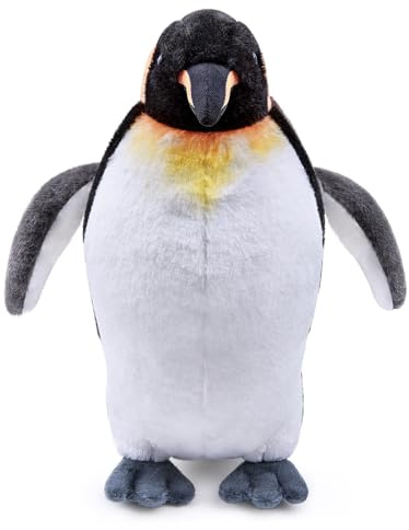 Kuscheltier Kaiserpinguin- Superweich Pillow Interessant Stofftier Vogel Offizielles Plüschtier Begleiter Baby und Kinder Spielzeug Geschenk für Halloween Weihnachten Mädchen und Jungen - 30cm