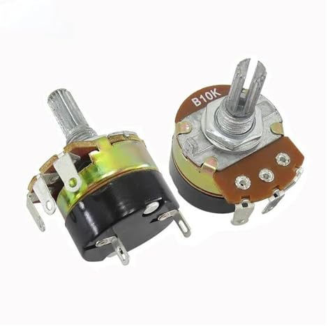 10 stücke WH138-1 Mit Schalter Potentiometer 5K 10K 20K 50K 100K 200K 250K 500K 1M WH138 Dimmen Einstellbarer Widerstand Gouverneur(100K Ohm)