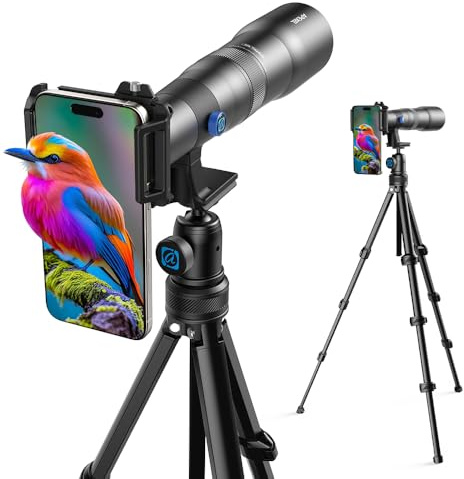 APEXEL 50X Telephoto Lens for iPhone 17/16/15/14/13 Series | Telephoto Lens for Smartphone— perfect for moon shots, wildlife, and slow-motion sports.