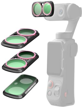 TELESIN Kit Filtres CPL + VND 2-32 + 1/4 Mist pour Insta360 Luna Ultra