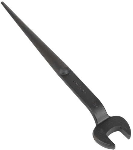 KLEIN TOOLS 3222 Construction Spud Wrench, Made in USA, 1-1/8-Inch Nominal Opening, 3/4-Inch Bolt for U.S. Regular Nut