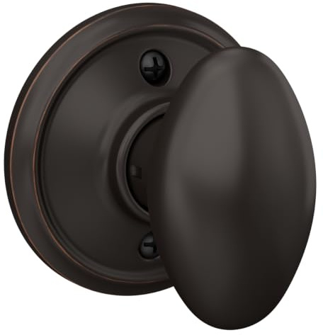Schlage Sienna Non-Turning Dummy Door Knob, Aged Bronze