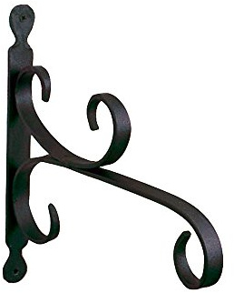 Achla Designs B-27 all-Purpose, Piccolo Gancio da Parete in Ferro battuto, Nero