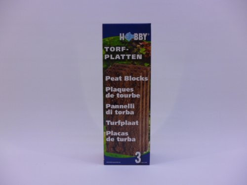 Hobby Torfplatten, 3 St. 9x26x1,8 cm Osmoseanlagen, Wasseraufbereiter, Silikatfilter