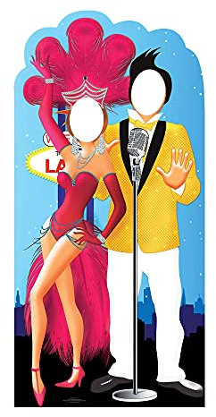 Star Cutouts Ltd SC597 Star Cutouts Cut Out of Vegas Couple Stand-in l Themed Party Decoration l Realistic Prop l Gifts for Fans & Parties