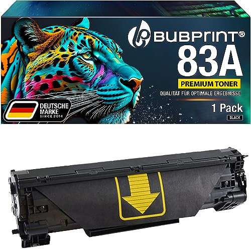 Bubprint Toner kompatibel als Ersatz für HP CF283A 83A für HP Laserjet Pro MFP M125nw M125a M126a M126nw M127fn M127fs M127fw M128fn M128fw M201dw M201n M225dn M225dw M226dn M226dw Schwarz