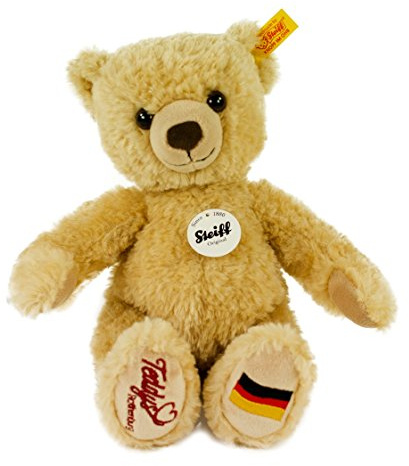 Steiff 674211 Teddybär Kim Exklusiv, 28 cm, beige, mit Fußsohlenbestickung