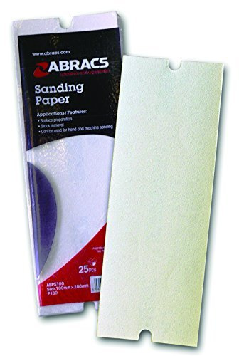 25 Pole Sander Sheets 100 grit by Abracs. for Pole & Hand Sanders