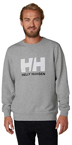 Helly Hansen Mens Logo Crew French Terry Cotton Sweater