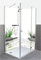 ARTland Duschrückwand Eck mit Motiv Alu Rückwand Dusche Bad Verkleidung wasserfest Duschwand Größe personalisiert 2 Segmente Natur Wellness Zen Spa 3D Steine Gras T6CD