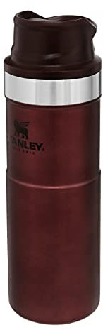Stanley Classic Trigger Action Travel Mug 0.47L / 16OZ Wine ? Leakproof Cup | Hot & Cold Thermos Bottle | Vacuum Insulated Tumbler for Coffee, Tea & Water | BPA Stainless-Steel Travel Flask