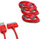 3 unidades de 3 metros extra largo rojo 30 pines USB de sincronización de datos cable cargador para Apple iPhone 4, 4S, 3G, 3GS, Apple iPad 1ª 2ª 3ª g