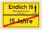 Personalisiertes Ortsschild 16. Geburtstag mit Name und Datum - Endlich 16 Jahre Dekoration Freund Freundin Geburtstagsparty Sie Geschenkidee Er Geschenke Partydeko Karte
