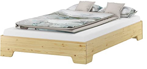 Erst-Holz Funktionsbett Bettrahmen 120x200 großes Holzbett mit wählbarem Zubehör V-60.56-12, Ausstattung:ohne Zubehör