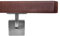 Handlauf Holzhandlauf VKT 42 x 42 mm Wandhandlauf Buche gebeitzt auf Wenge Halter eckig 220 cm 3 Halter