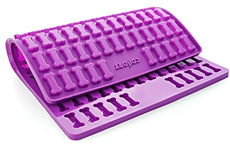 Collory Medium Knochen (3,2cm) Silikon Backmatte, Backform für mittlere DIY Hundekekse und Leckerlis, Knochenbackform, Pralinenform, Schokoladenform, Antihaftend und Lebensmittelecht (BPA-Frei)