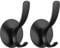 Wopeite Towel Hooks, Stick on Hooks Heavy Duty, Stainless Steel Adhesive Coat Hooks, No Drill Door Hooks for Bathroom Kitchen, 2 Pack, Black