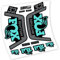 Aufkleber aus Vinyl, selbstklebend, Fox 32 Rhythm 2019, Gabel (Blue Green)