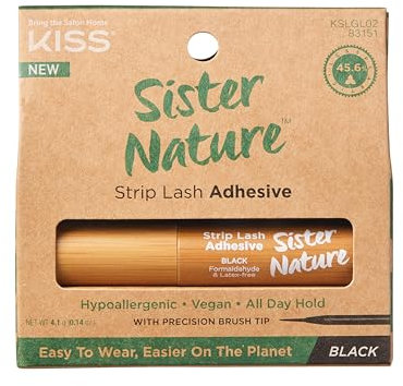 KISS Sister Nature Glue - Colla, colore: Nero