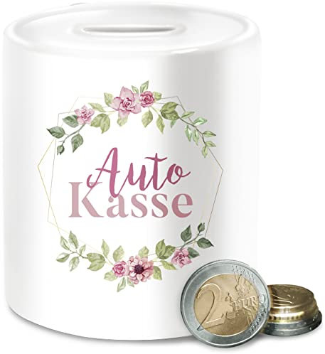 Spardose - Erwachsene - Autokasse I Sparen aufs Auto Geldgeschenke - Unisize - Weiß - Auto-spardose dose Trinkgeld traumauto Kasse autospardosen hochzeitsspardose für autokauf spardosen
