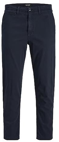 JACK & JONES Men's Jpstace Jjharlow Chino Noos Trousers, Blazer Navy, 36 W/34 L