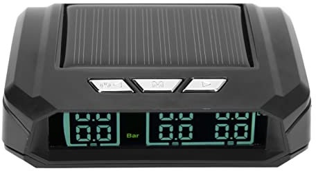 KIMISS Reifendrucküberwachungssystem, TPMS für 6-Rad-LKW, Kabelloser Solarstrom-TPMS-Monitor mit 6 Sensoren für Leichte LKW-Wohnmobile