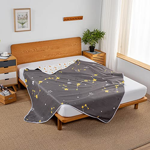 WenBags Betteinlagen für Inkontinenz, waschbar, 40 x 60 cm, groß, wiederverwendbar, wasserdicht, Matratzenschoner, Urinierunterlagen für Erwachsene, ältere Haustiere oder Kinder, Bettnässschutz