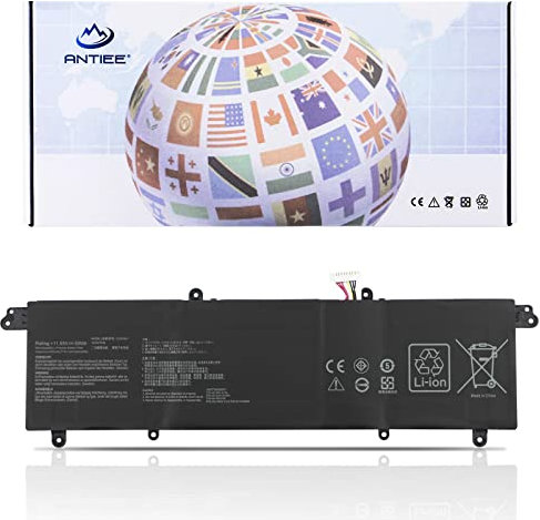 ANTIEE C31N1821 Laptop Batterie per ASUS ZenBook S13 UX392 UX392FA UX392FN UX392FN-XS71 UX392FN-AB003T UX392FN-SP8509T UX392FN-AB006R 0B200-03210100 UX392FN-8565 UX392FN-XS77 11.55V 50Wh