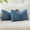 JOTOM 2er Set Kordsamt Weicher Kissenbezüge Moderne Kissenhüllen Dekorative Sofakissen Dekokissen Zierkissenbezug für Wohnzimmer Sofa Schlafzimmer Malachitblau 40x60 cm