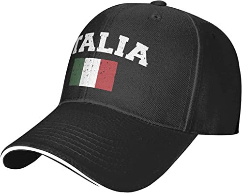 Italienische Flagge Italien Love Italia Hut Klassische verstellbare Baseballkappe Trucker-Mütze für Männer Frauen Kappe
